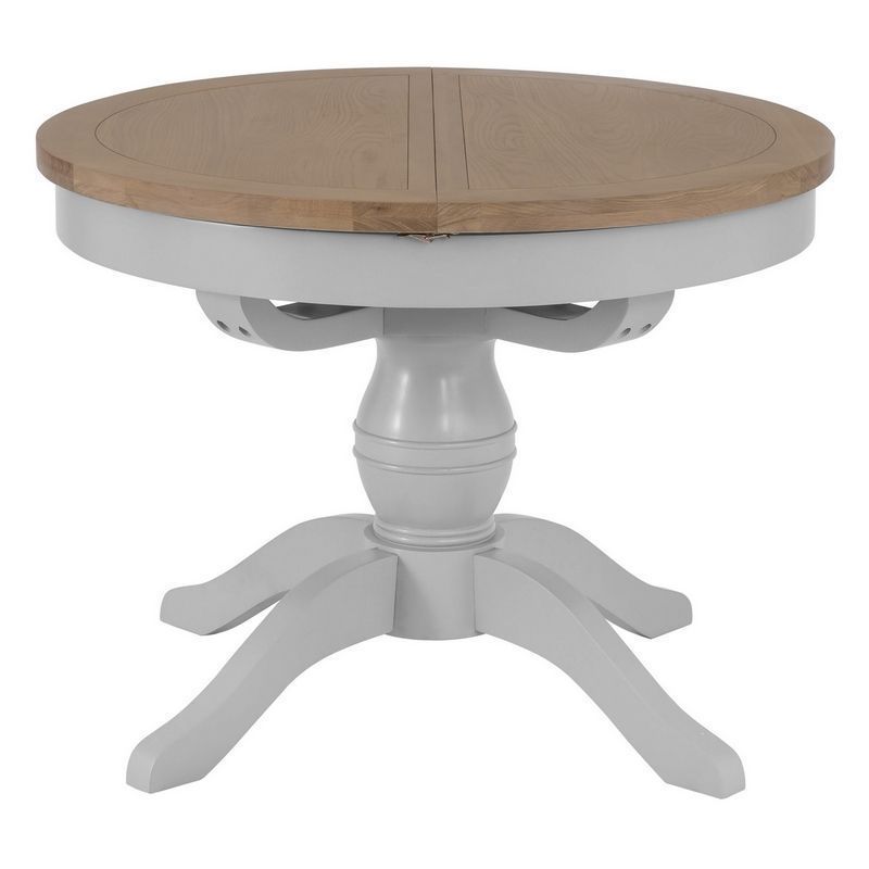 Lighthouse Fixed Top Dining Table Grey & Oak 4 Seater
